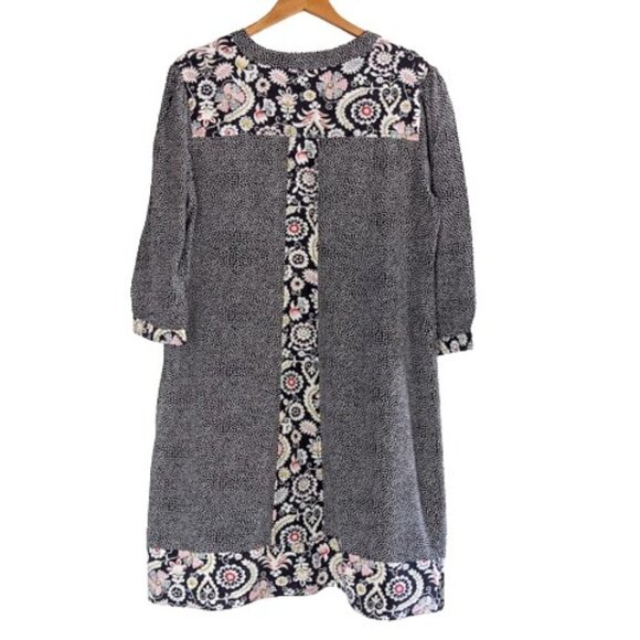 Boden Mollie Floral Patchwork Polka Dot Dress 14L - Picture 3 of 8